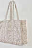canvas city tote in champagne floral