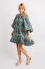 somerset drop waist dress in forest