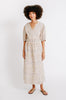 krabi crossover dress in champagne floral *further reduced*