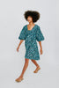 naples short dress in midnight coral