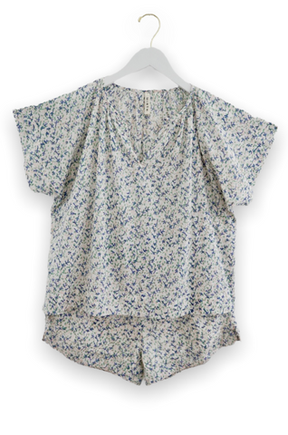pajama short set in sherbet
