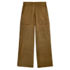 Girl wearing MIRTH women's high waist tivot pant in tannin brown cotton