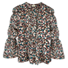 fez blouse in amaryllis