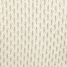 Girl wearing MIRTH women's pullover hand knit honeycomb weave megeve turtleneck sweater in ivory alpaca wool