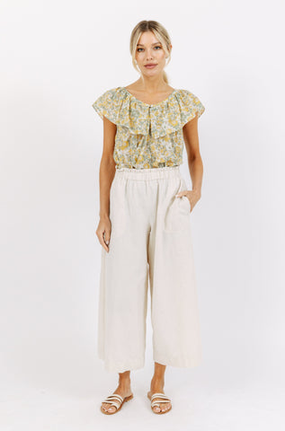 capri top in marigold
