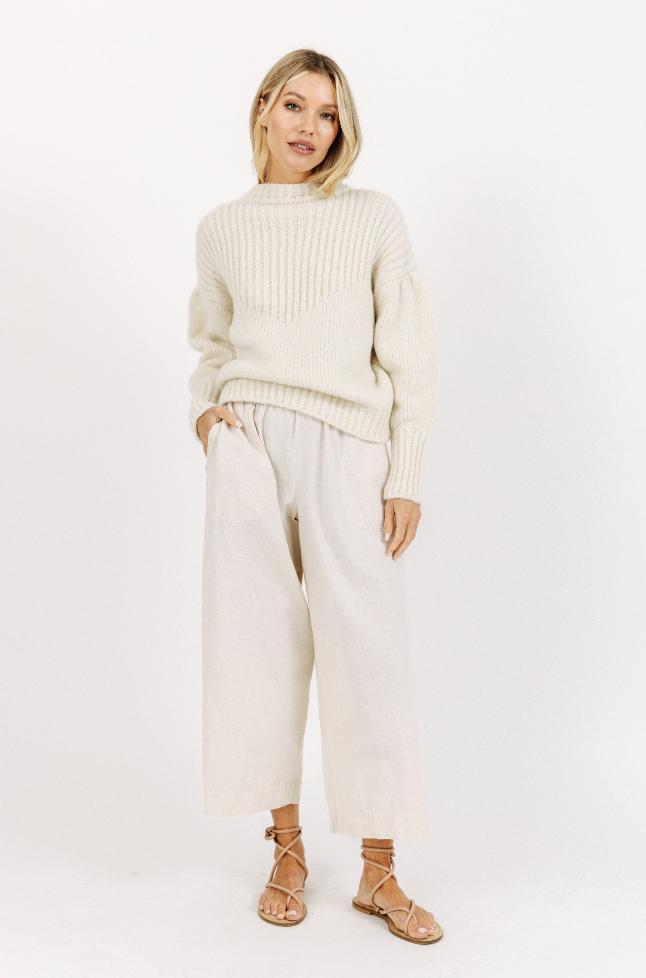 arosa pullover in ivory
