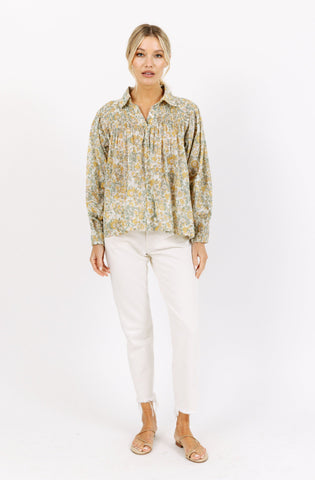 kerala blouse in marigold