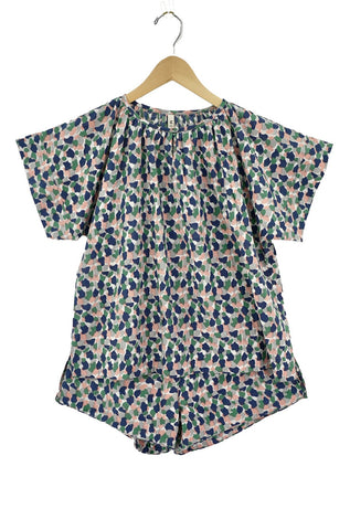 pajama short set in mosaic
